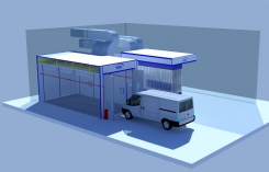 Зона подготовки к окраске проходного типа SPK-6.3.4 