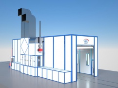 Окрасочно-сушильная камера проходного типа SPK-15.5.5