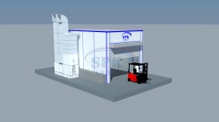 Окрасочно-сушильная камера тупикового типа SPK-10.6.5 для металлоконструкций 