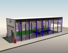 Окрасочно-сушильная камера SPK-15.5.4 для металлоконструкций Окрасочно-сушильная камера SPK-15.5.4 для металлоконструкций