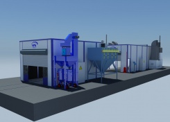 Обитаемая камера дробеструйной обработки внутреннего исполнения SPK-7.5.4. 