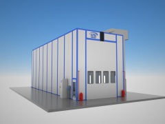 Окрасочно-сушильная камера проходного типа SPK-18.6.6 