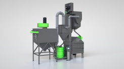 Дробеметная установка с поворотным столом SPK D S серии PROFI LINE Дробеметная установка с поворотным столом SPK D S серии PROFI LINE