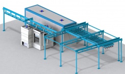 Линия порошковой окраски деталей SPK – 17.5х5.4х4.9