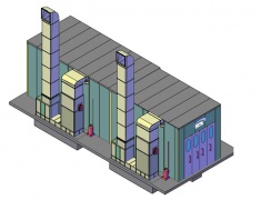 Окрасочно-сушильный комплекс проходного типа SPK-15.4.5 для деталей вертолетов 
