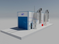 Окрасочно-сушильная камера для трубопроводов SPK-15.8.6, 