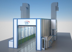 Проходная покрасочно-сушильная камера SPK-15.5.5