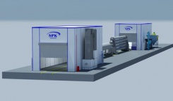 Комплекс подготовки и окраски мачт освещения проходного типа SPK-70.6.6