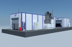 Проходная двухсекционная окрасочно-сушильная камера внутреннего исполнения SPK-14.5.4