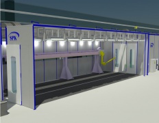 Окрасочно-сушильный комплекс проходного типа SPK Окрасочно-сушильный комплекс проходного типа SPK