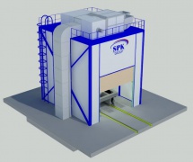 Покрасочно-сушильная камера для деталей SPK-5.5.5