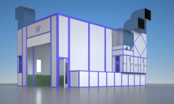 Покрасочно-сушильная камера для деталей коммерческого транспорта SPK-10.5.4,5