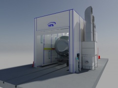 Тупиковая покрасочная камера SPK-18.6.6 