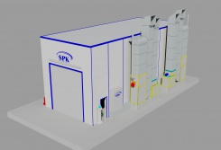 Окрасочно - сушильная камера проходного типа SPK-14.4.4 