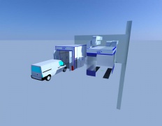 Окрасочно-сушильная камера тупикового типа SPK-8.4.8