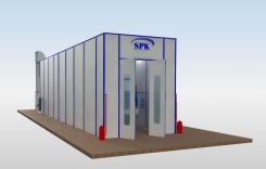 Окрасочно-сушильная камера тупикового типа SPK-17.5.6 для камазов 