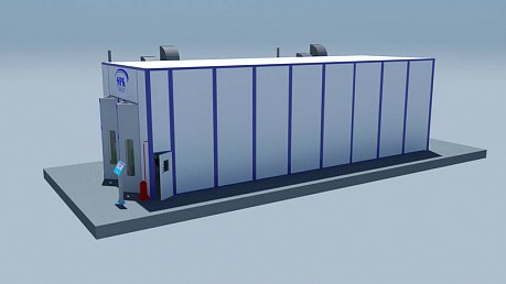 Окрасочно - сушильная камера тупикового типа SPK-15.6.5 