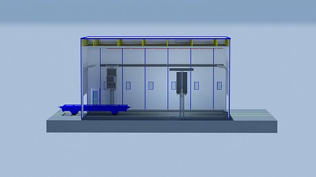 Покрасочно-сушильная камера тупикового типа SPK-12.6.5