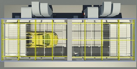 Проходная окрасочно-сушильная камера для автомобиля  SPK-16.5.4