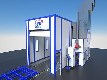 Тупиковая покрасочно-сушильная камера SPK-10.4.5
