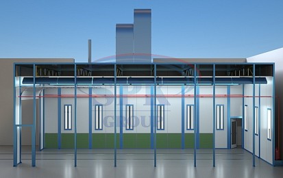 Окрасочно-сушильная камера тупикового типа SPK-13.5.5  для сельскохозяйственной техники