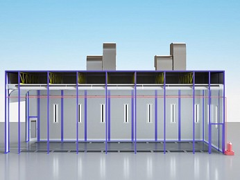 Покрасочно-сушильная камера для нефтегазового оборудования SPK-15.5.5