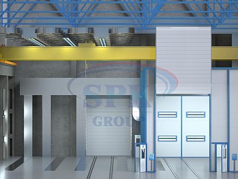 Окрасочно-сушильная камера SPK-17.11.7 тупикового типа