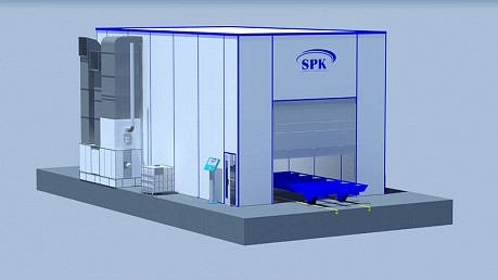 Покрасочно-сушильная камера тупикового типа SPK-12.6.5