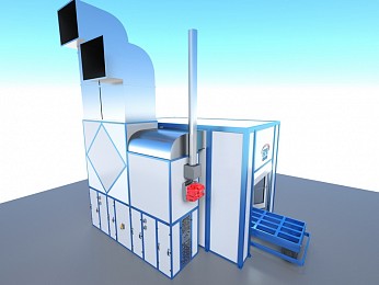 Окрасочно-сушильная камера тупикового типа SPK-5.3.3 Окрасочно-сушильная камера тупикового типа SPK-5.3.3