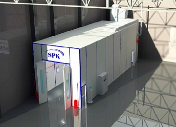 Окрасочно-сушильная камера тупикового типа SPK-8.5.5