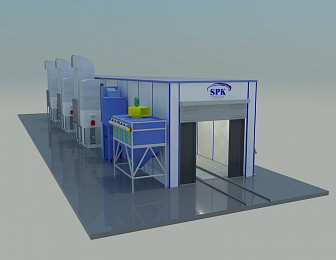 Комплекс подготовки и покраски поверхности проходного типа SPK-33.5.4 