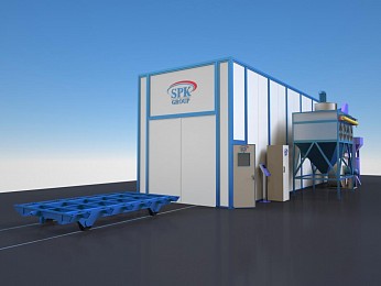 Дробеструйная камера проходного типа SPK-P 18.6.5 Дробеструйная камера проходного типа SPK-P 18.6.5