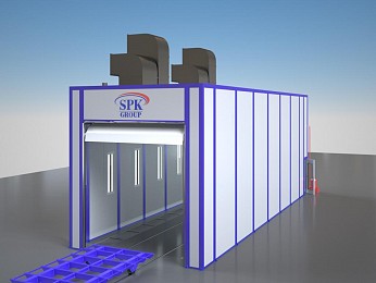 Покрасочно-сушильная камера для нефтегазового оборудования SPK-15.5.5