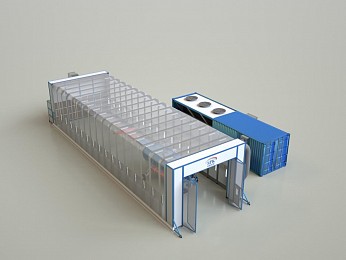 Телескопическая камера для окраски вертолетов SPK-25.8.5