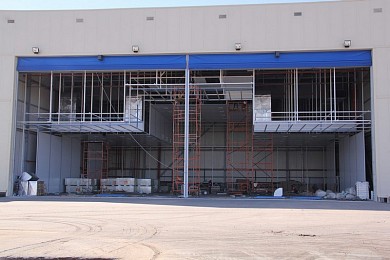 Камера подготовки и окраски для воздушных судов  