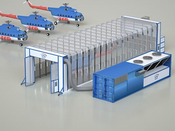 Телескопическая камера для окраски вертолетов SPK-25.8.5
