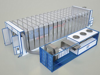 Телескопическая камера для окраски вертолетов SPK-25.8.5