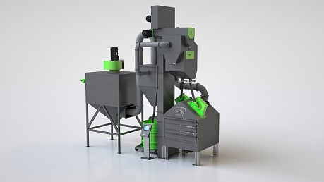 Дробеметная установка с поворотным столом SPK D S серии PROFI LINE