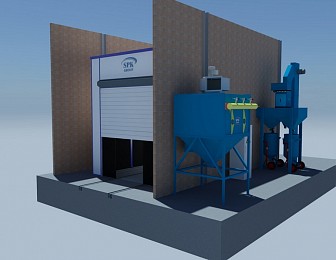 Дробеструйная камера проходного типа SPK-7.4.4