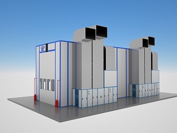 Окрасочно-сушильная камера проходного типа SPK-18.6.6 