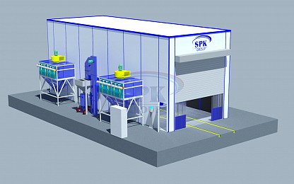 Дробеструйная внутреннего исполнения проходного типа SPK-16.6.6 Дробеструйная внутреннего исполнения проходного типа SPK-16.6.6