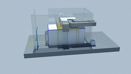 Окрасочно-сушильная камера тупикового типа SPK-8.4.3 для металлоконструкций