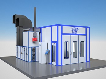 Покрасочно-сушильная камера для нефтегазового оборудования SPK-7.4.3