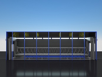 Дробеструйная камера проходного типа SPK-15.4.4 