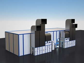 Окрасочно-сушильная камера тупикового типа SPK 17.6.3 для металлоконструкций