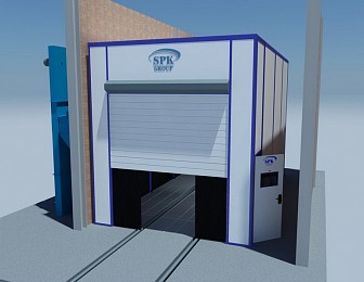 Дробеструйная камера проходного типа SPK-7.4.4