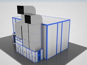 Окрасочно - сушильная камера тупикового типа SPK-8.5.4 