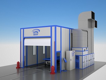 Окрасочно - сушильная камера тупикового типа SPK-8.5.4 