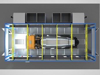 Оборудование для окрасочо-сушильной камеры проходного типа SPK-Р 10.5.3