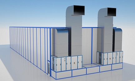 Сушильная камера тупикового типа SPK-35.12.6 для тяжелого грузоподъемного оборудования 